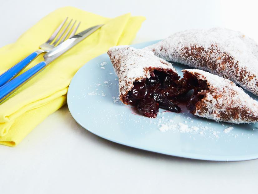 BAKING Fried Chocolate-Cherry Hand Pies, as seen on Food Network Kitchen Live.
