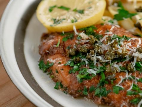 Brown Butter Chicken Francese with Lemon and Crispy Capers
