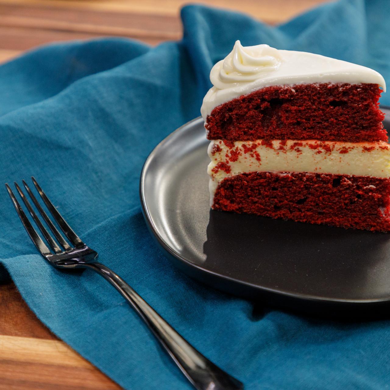 Twelve Layer Red Velvet Cake with Cream Cheese Frosting - Dinner With Julie