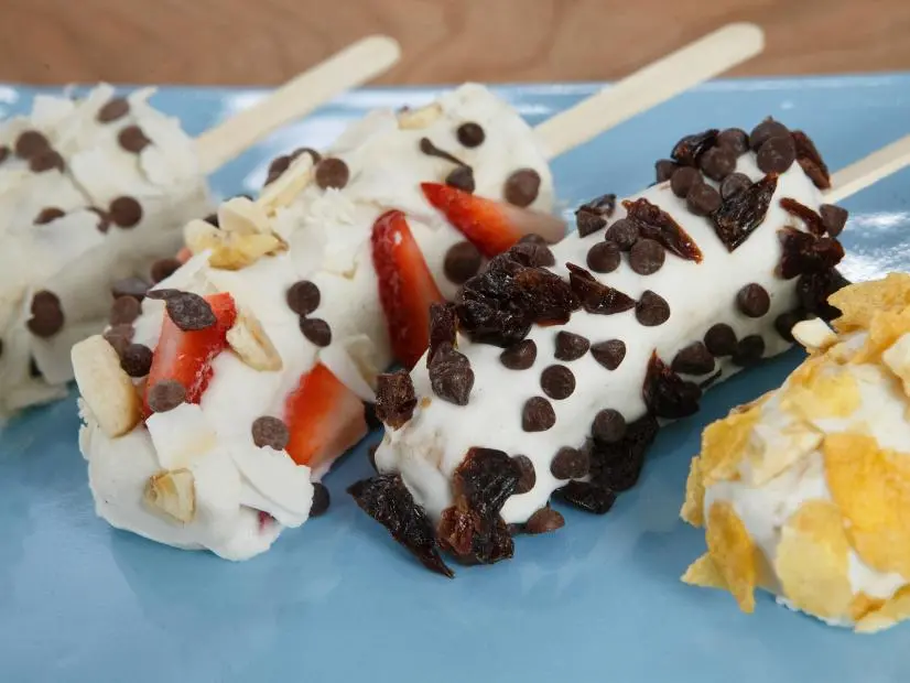 Yogurt Banana Pops, as seen on Food Network Kitchen Live.