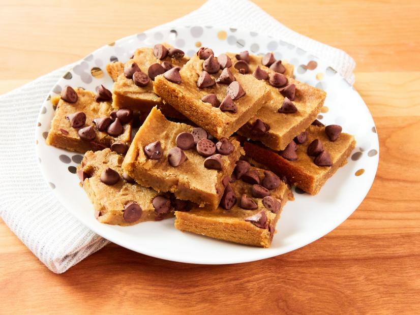 Chocolate Chip Peanut Butter Bars, as seen on Food Network Kitchen Live.