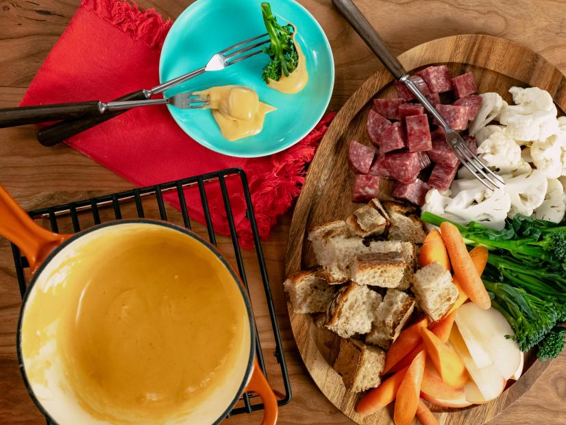 Justin Chapple features Fondue for Two, as seen on Food Network Kitchen Live.