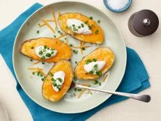 Food Network Kitchen’s Air Fryer Baked Potatoes, as seen on Food Network.