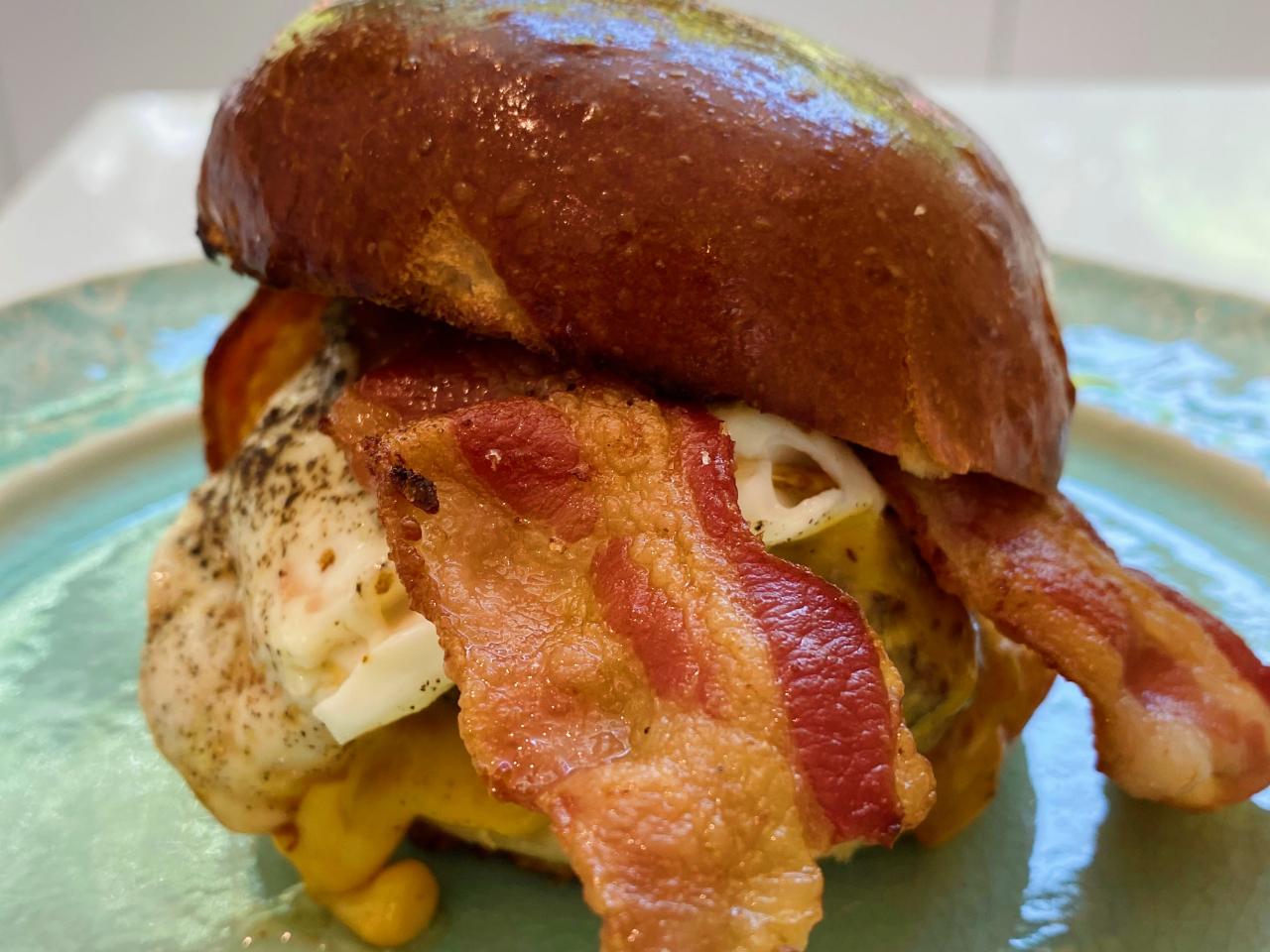 Bacon, Egg and Cheese Breakfast Burgers Recipe, Food Network Kitchen