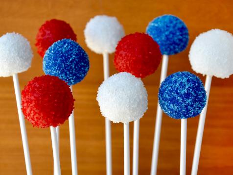 Red, White and Blue Oreo Cookie Pops
