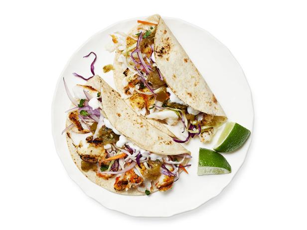 Fish Tacos Food Network Bobby Flay - Grilled Mahi Mahi Tacos With Red