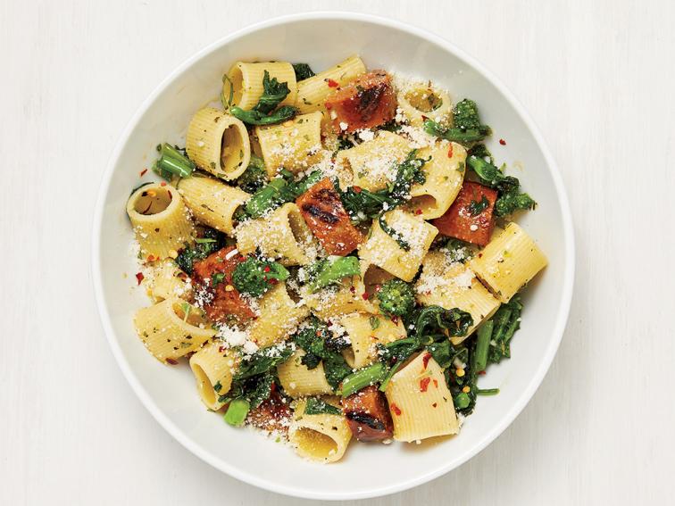 Rigatoni with Grilled Sausage and Broccoli Rabe Recipe Food Network