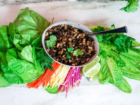 Crispy Miso Mushroom Lettuce Wraps