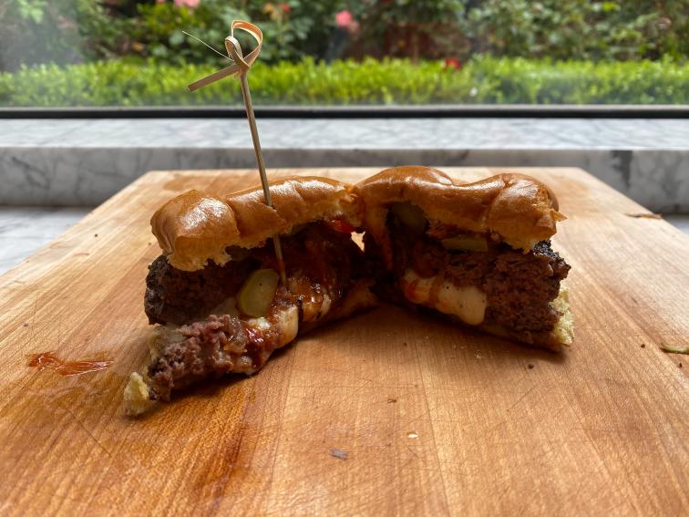 Minneapolis Bar Burgers AKA Juicy Lucy Burgers Recipe Bobby Flay
