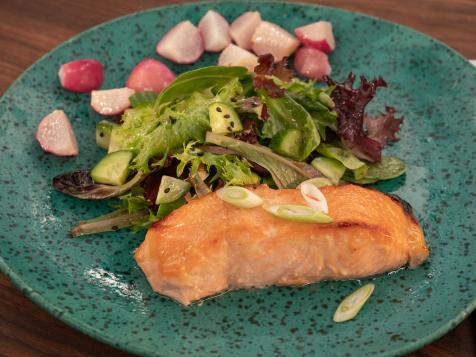Sheet-Pan Miso-Glazed Salmon and Radishes