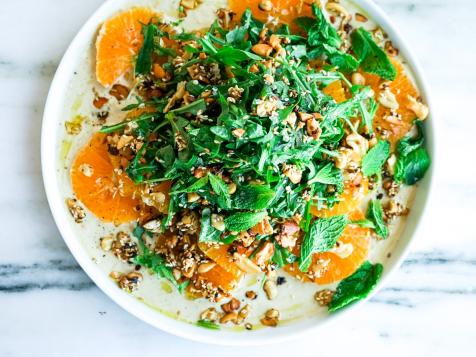 Citrus Salad with Tahini and Cashew-Sesame Crunch