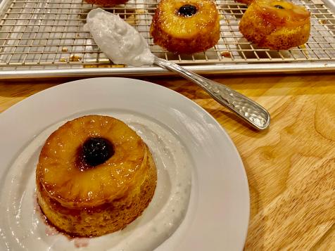 Pina Colada Upside-Down Cakes