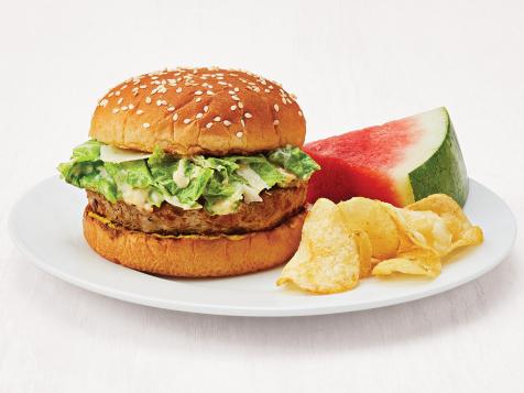 Caesar Salad Turkey Burgers