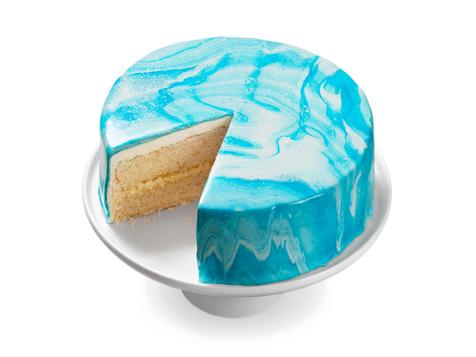 Coconut Mirror Glaze Cake