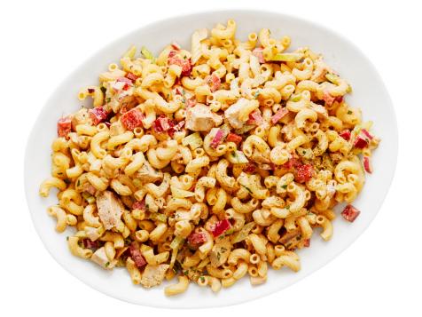 Macaroni Salad with Barbecue Chicken