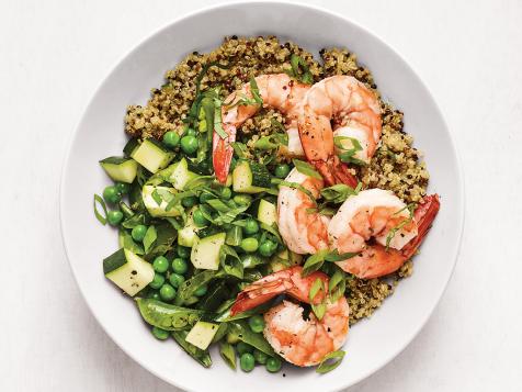 Quinoa Bowl with Shrimp and Vegetables