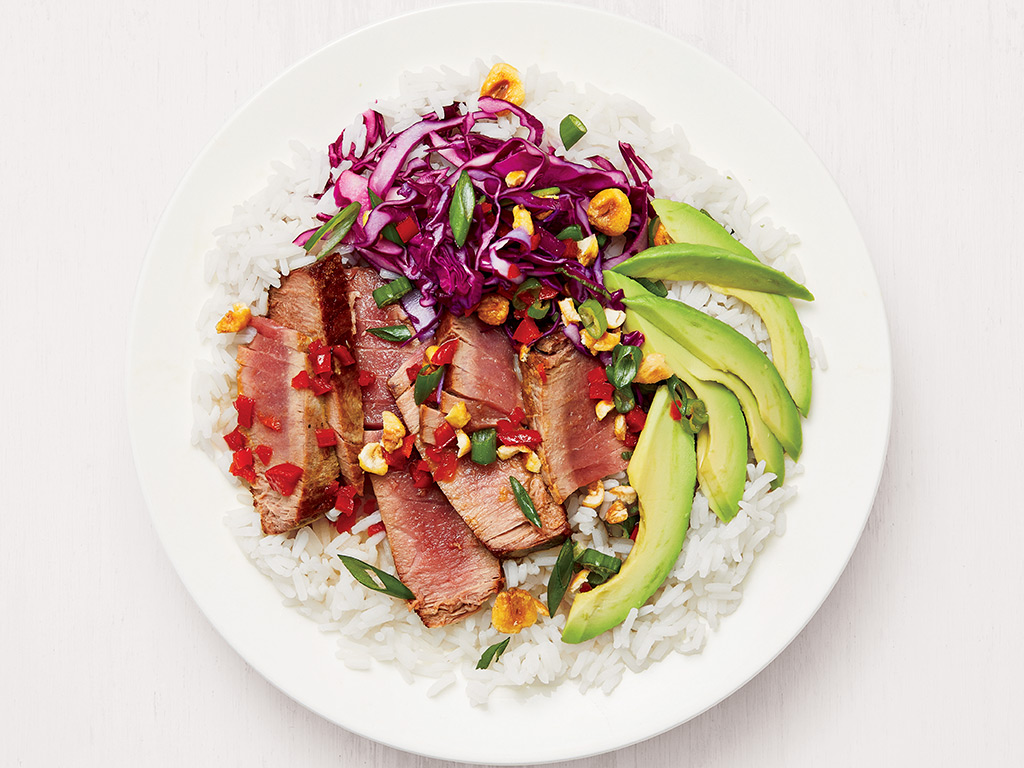 Seared Tuna with Chile-Pineapple Sauce Recipe - Chef's Resource Recipes