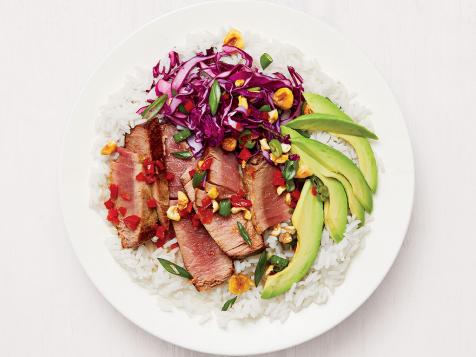 Seared Tuna with Chile-Pineapple Sauce