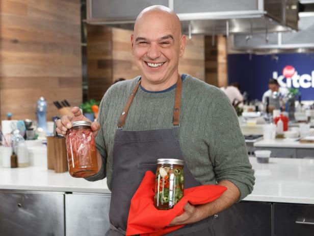 Michael Symon demonstrates Pickling 101, as seen on Food Network Kitchen Live.