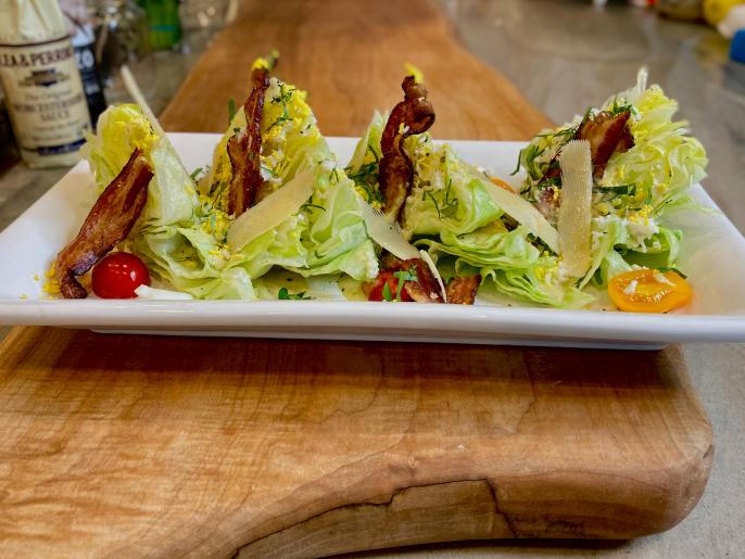 Bacon and Egg Caesar Wedge Salad Recipe Jet Tila Food Network