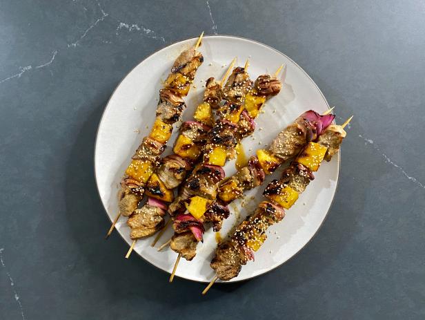 Soy-Glazed Pork and Pineapple Skewers_image