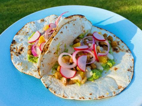Crunchy Roasted Chickpea Tacos