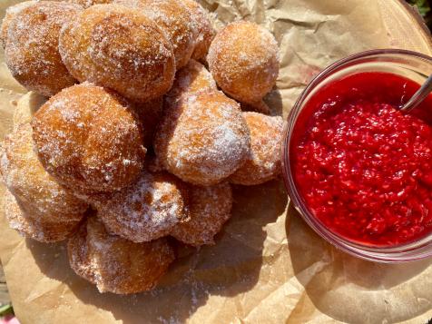 Ricotta Fritters with Raspberry Jam