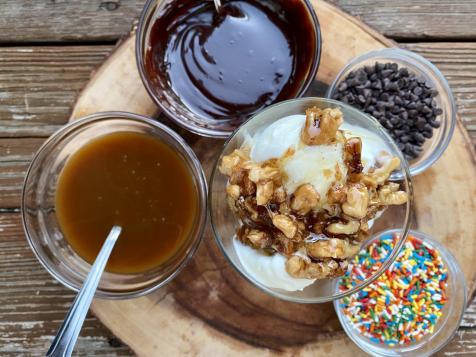 Fior di Latte Gelato with Wet Walnuts