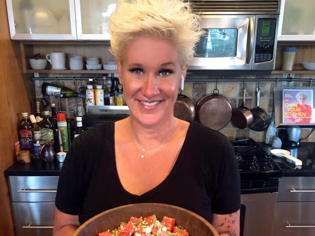 Anne Burrell makes Watermelon Salad, as seen on Anne Burrell's Summer Recipes on Food Network Kitchen.