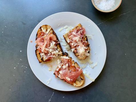 Pan Con Tomate with Jamon and Cheese