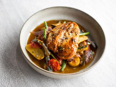 Tomato & Summer Vegetable Braised Chicken