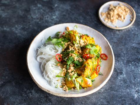 Vietnamese Turmeric & Dill Fish with Rice Noodles