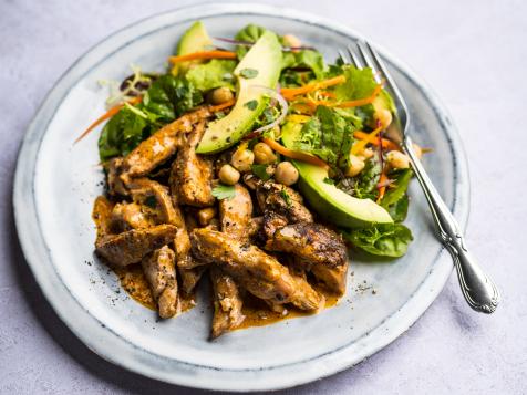 Harissa Chicken with Rainbow Salad