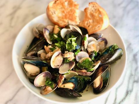 Coconut Curry with Mussels and Clams