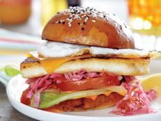 I've been obsessed with burgers since my first visit to the United States, and I look for them everywhere. This one, a fish burger with cheese and egg, is my current favorite. Every time I make it, I'm transported back to Barbados --- to Cuz's stand in the parking lot between my hotel and the beach where I first had this. There was a line out the door, as people waited while the guy griddled his daily catch and slapped the fillets onto a bun with a piece of cheese and an egg. So fresh. So delicious. I took my fish burger out to the beach and ate it there. And went back the next day for another.