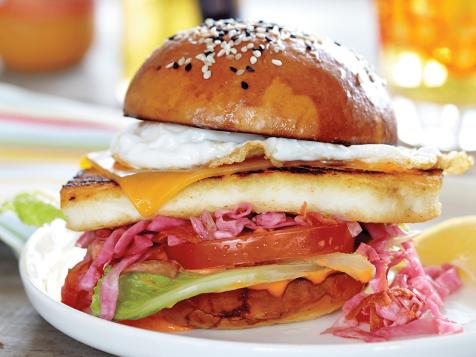 Cuz's Fish Burgers with Bajan Mayo