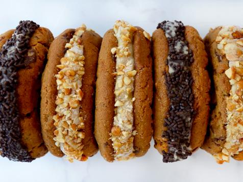 Peanut Butter and Banana Nice Cream Sandwiches
