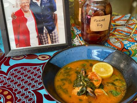 Bourbon Shrimp with Baby Spinach