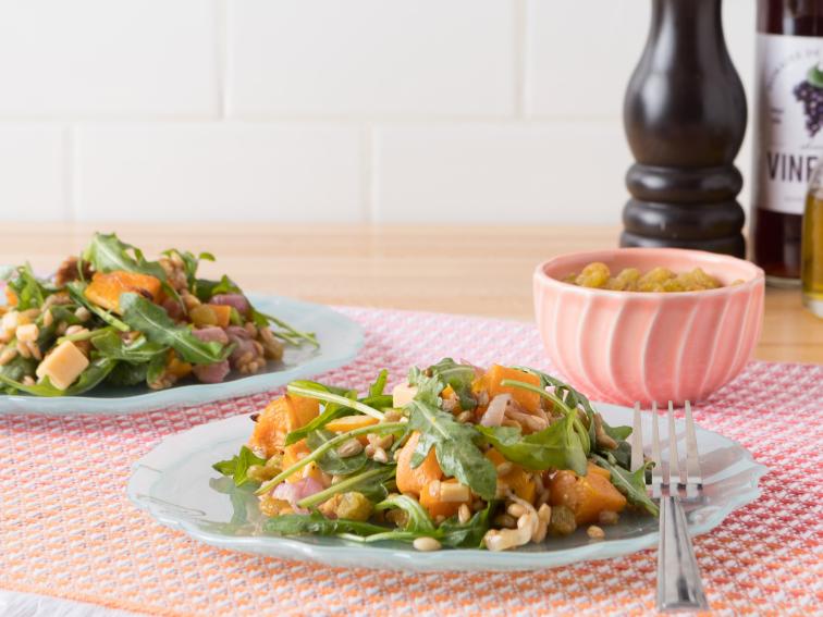 Farro, Butternut Squash, and Arugula Salad Recipe Katie Lee Biegel