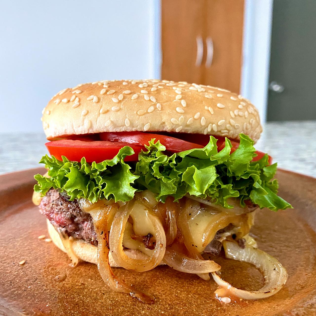 Onion Smash Burger — Cooking with Rocco