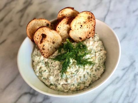 Creamy Corn Dip with Crostini