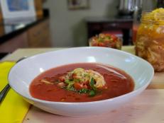 The beauty of this flavorful soup is how fast it comes together, but it tastes like you stood over the stove for hours. Both fresh tomatoes and shrimp are perfect here, but you can honestly use canned tomatoes and frozen shrimp and still get a delicious result. It will be our little secret!