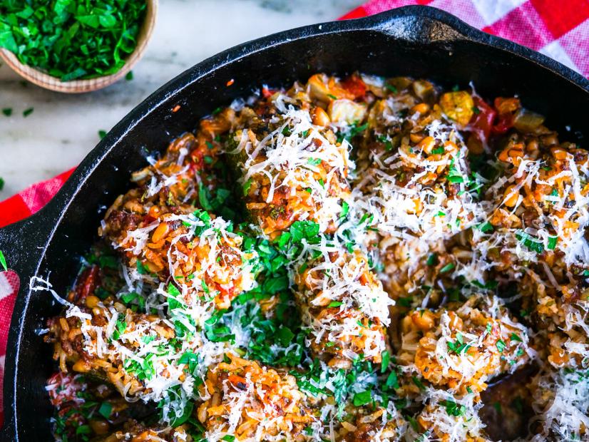 Stuffed Zucchini Recipe Elena Besser Food Network