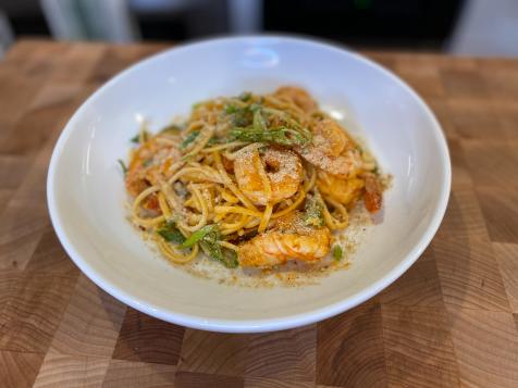 Sambal Shrimp Linguine