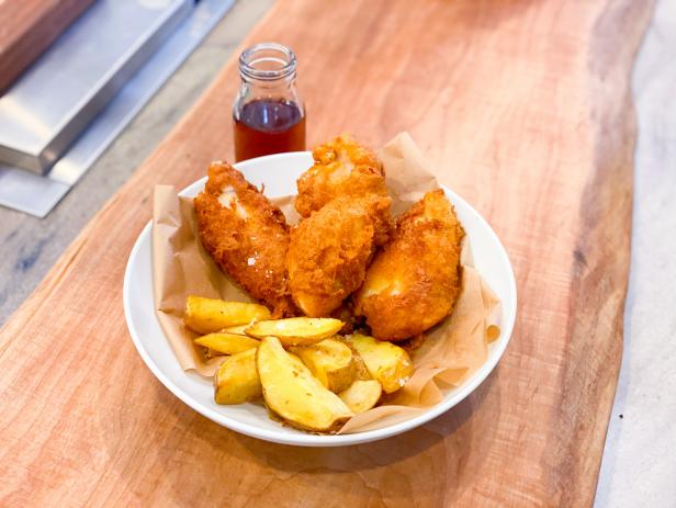 Halibut Fish and Chips - Beer Battered Fish Recipe