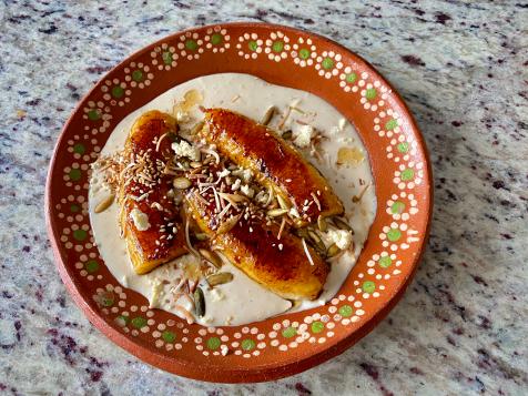 Platanos con Crema de Naranja (Pan-Fried Plantains with Orange Cream)