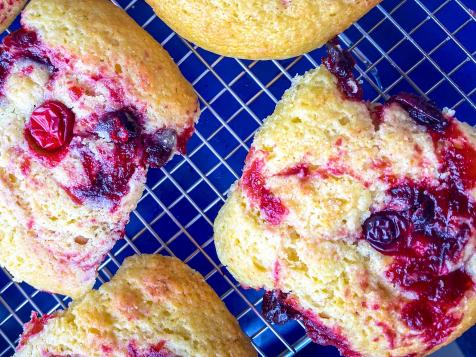 Cranberry and Olive Oil Corn Muffins
