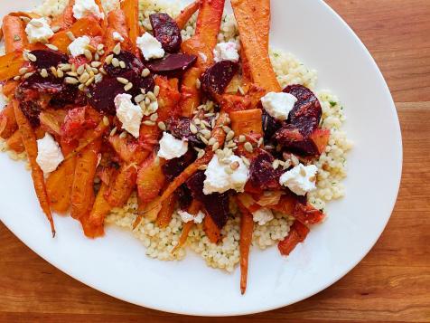 Roasted Carrot and Beet Salad with Couscous and Orange