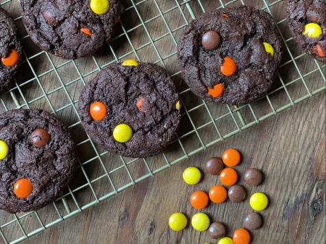 Dark Chocolate Reese's Pieces Cookies