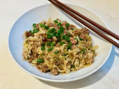 Chorizo and Cabbage Stir-Fried Noodles